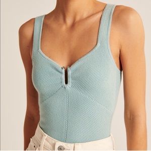 Abercrombie & Fitch - Ribbed Sweater Sweetheart Bodysuit